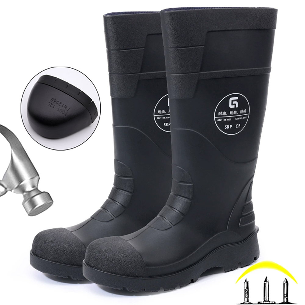 Men'S Shoes Water Resistant - Waterproof Men Mining Boots Work Safety