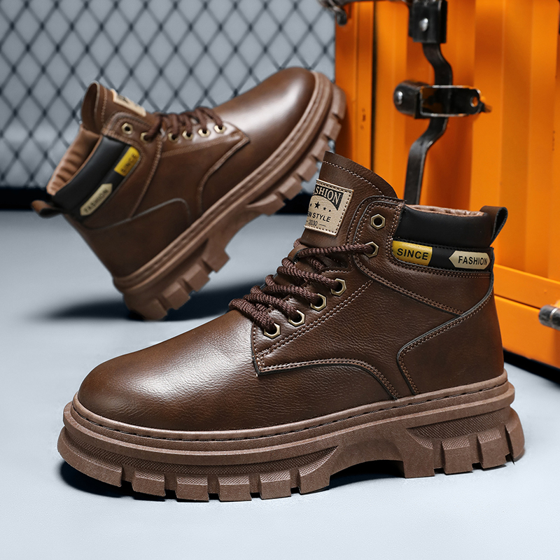 Fashion Leather Men Boots Wint - Men'S Shoes Hey Dude review and price