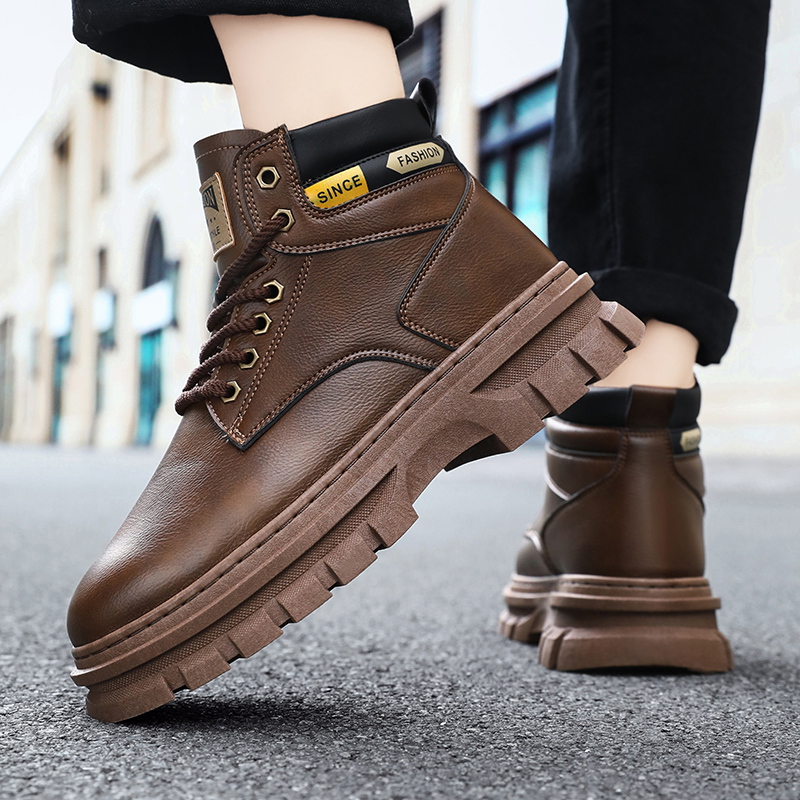 Fashion Leather Men Boots Wint - Men'S Shoes Hey Dude review and price