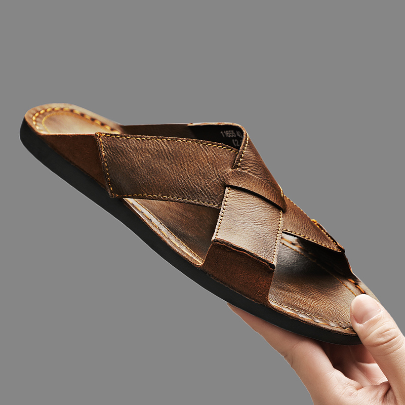 Fashion Genuine Leather Men Sl - Men'S Shoes Hey Dude review and price