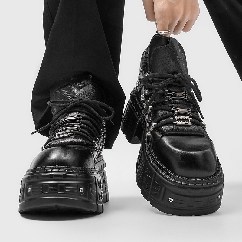 New Gothic Punk Men's Platform - Men'S Shoes Increase Height review and price