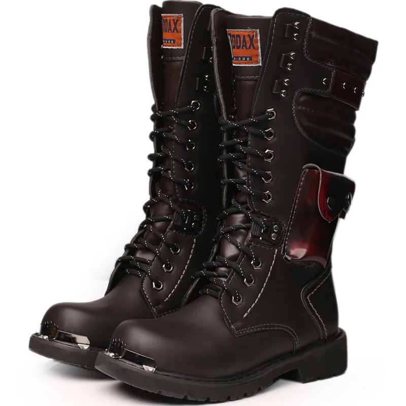 Men Knee High Leather Boots Wi - Men'S Shoes Hey Dude review and price