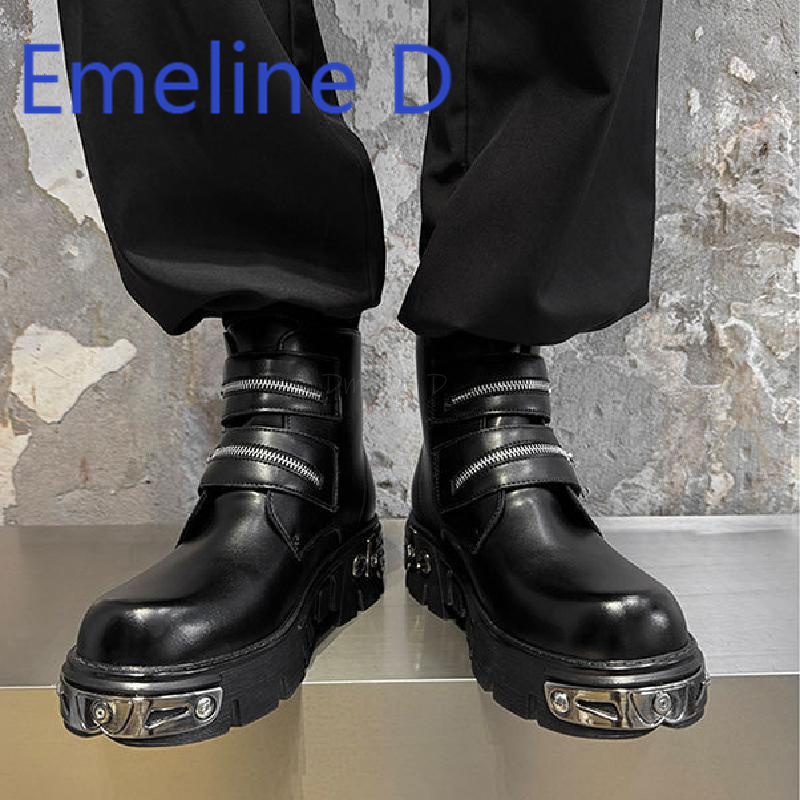 Dark Punk High Top Shoes Fashi - Men'S Shoes Increase Height review and price